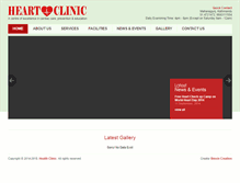 Tablet Screenshot of heartclinic.com.np